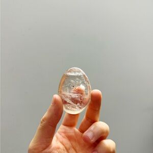 Clear Smoky Quartz Crystal Stone & Heart